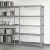 Thumbnail image #3 for Eagle Group 5-Tier Add-On Wire Shelving Unit, 24 x 24 x 74 Inches, Stainless Steel Finish