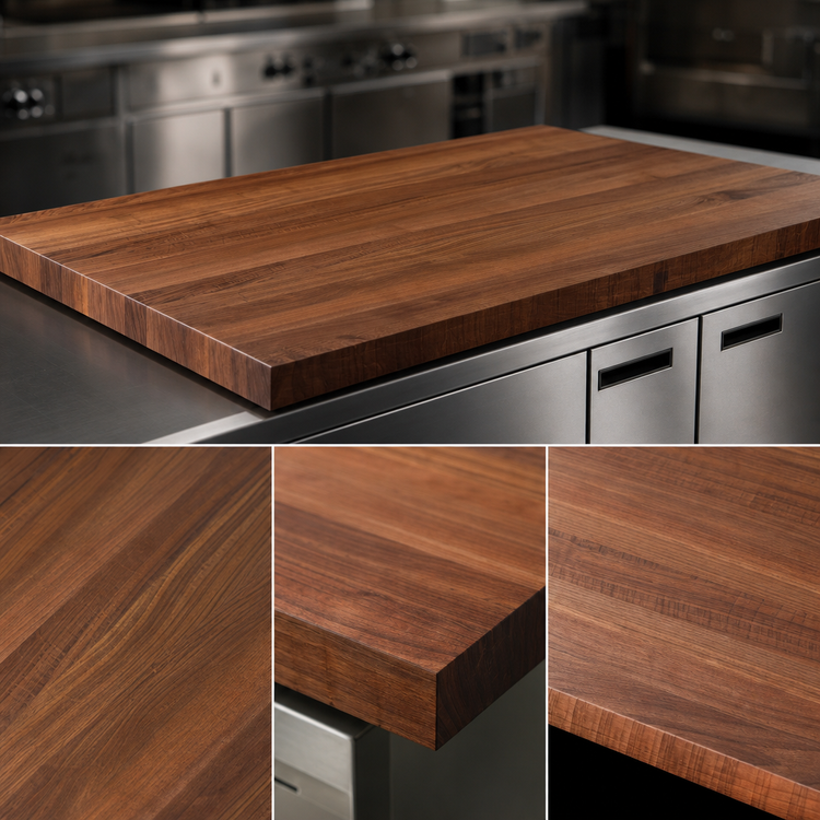 Product image #3 for John Boos Boos Block 48-Inch x 30-Inch American Black Walnut Edge Grain Kitchen Countertop, 1-1/2-Inch Thick, Penetrating Oil Finish