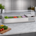 Thumbnail image #4 for Turbo Air E-Line Countertop Salad Prep Table with Clear Hood, 48-3/8 Inch, 5 GN 1/4 Pan Capacity