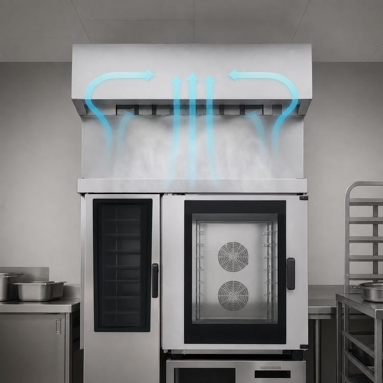 Product image #3 for UltraVent Plus Type II Ventless Recirculating Condensation Hood for 6- and 10-Full Size Electric Combi-Duo Units