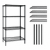 Thumbnail image #3 for Quantum Black Epoxy Antimicrobial Wire Shelving Starter Kit, 30