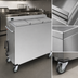 Thumbnail image #3 for Dinex DXPSBH3WB Colossus 3-Silo Mobile Convection Wax Base Heater/Dispenser