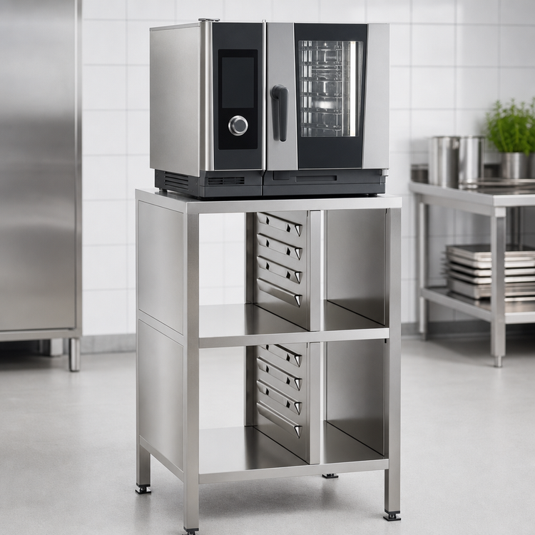 Product image #3 for RATIONAL Stand II Stationary Stainless Steel Oven Stand for XS Cooking Systems