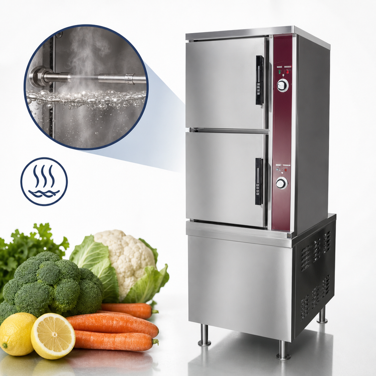Product image #3 for Crown DCX-2-36 Direct Steam Convection Steamer with 36-inch Cabinet Base