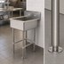 Thumbnail image #3 for Advance Tabco FS-FM-2721 Freestanding Stainless Steel Service Sink with 24 x 18-Inch Bowl