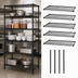 Thumbnail image #3 for Quantum 72-Inch Wide x 21-Inch Deep x 86-Inch High Black Epoxy Antimicrobial Wire Shelving Starter Kit