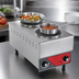 Thumbnail image #3 for Nemco 11-3/8-Inch Two-Burner Countertop Electric Hot Plate, Brushed Stainless Steel, 240V