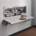 Thumbnail image #3 for BK Resources Wall-Mounted Stainless Steel Pass Through Shelf, 48 Inch x 24 Inch