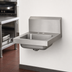 Thumbnail image #3 for Advance Tabco Wall-Mounted Hand Sink, 14-Inch Bowl, 304 Stainless Steel, Faucet Not Included