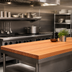 Thumbnail image #3 for John Boos Boos Block American Cherry Edge Grain Kitchen Countertop, 132 x 42 x 3 Inches, Penetrating Oil Finish
