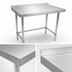 Thumbnail image #3 for BK Resources Open Base Stainless Steel Work Table with 1-1/2-Inch Rear Riser, 72 x 24 Inches