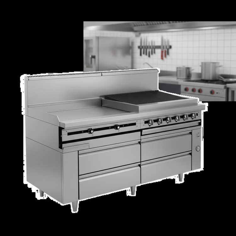 Product image #2 for Titan JFLH-02R-T-36 Fire & Ice 36" Remote Refrigeration Freezer Base