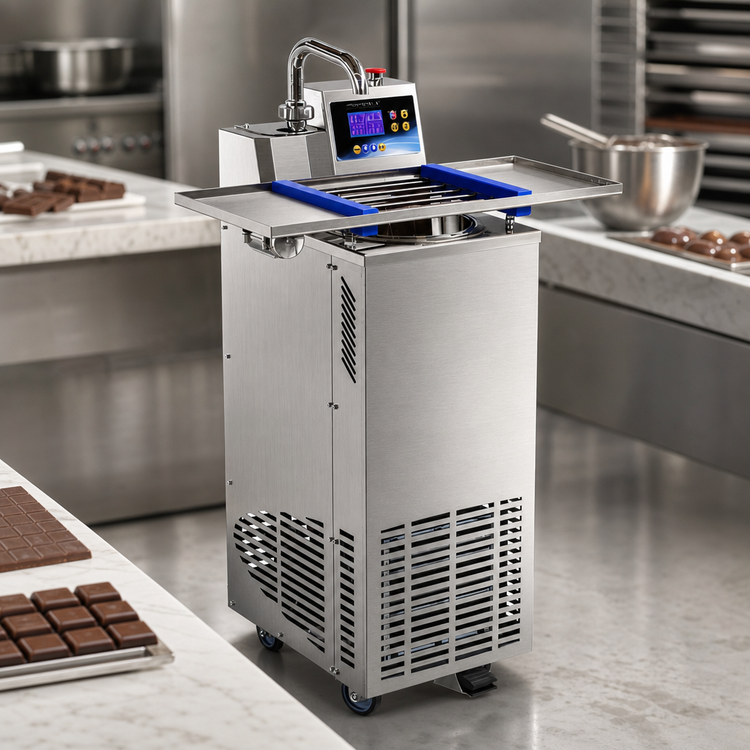Product image #3 for Pomati T8 Freestanding Chocolate Tempering Machine with Heated Vibrating Table