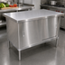 Thumbnail image #3 for 60-Inch x 30-Inch Stainless Steel Enclosed Work Table with Sliding Doors