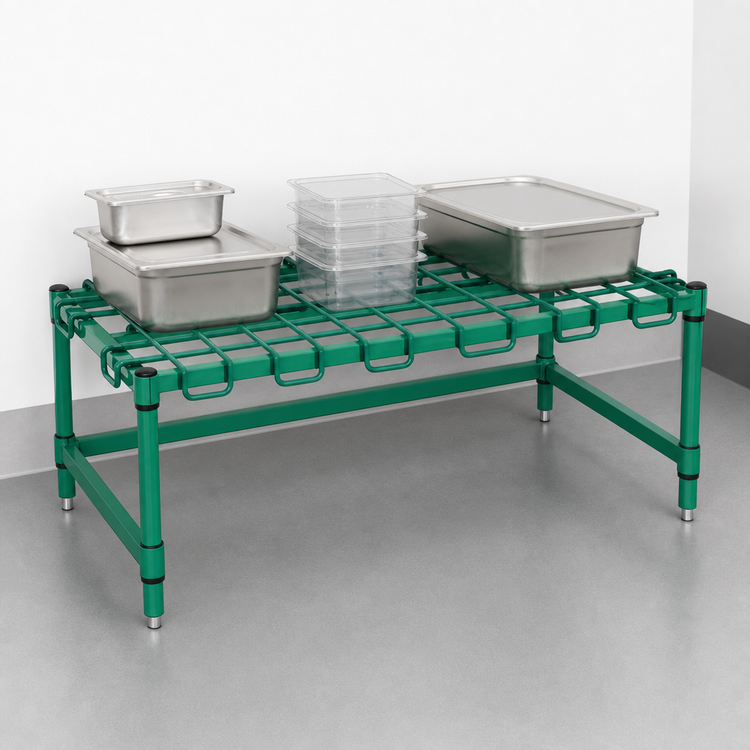 Product image #3 for EagleGard Stationary Wire Dunnage Rack, 48 x 21 x 14 Inches, 1300 lb Capacity
