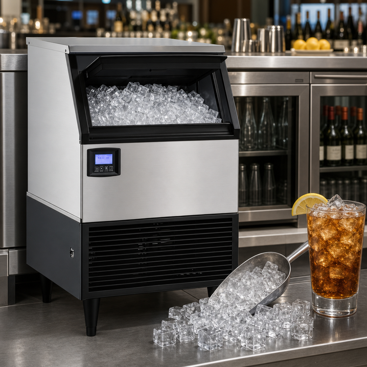Product image #3 for Maxx Ice Undercounter Full-Dice Ice Maker With 75 lb Storage Bin