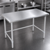 Thumbnail image #3 for John Boos Stallion 120-Inch x 24-Inch 14-Gauge Stainless Steel Flat Top Work Table with Galvanized Base