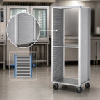 Thumbnail image #3 for Dinex DXP822S Closed-Side Side-Load Aluminum Sheet Pan Rack, 22-Pan Capacity
