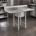 Thumbnail image #3 for Eagle Group 412 Series 1-Compartment 430 Stainless Steel Commercial Sink with Left and Right Drainboards