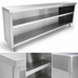 Thumbnail image #3 for Advance Tabco Special Value Series 60-Inch Stainless Steel Dish Cabinet with Open Base and Mid-Shelf