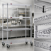 Thumbnail image #3 for Eagle Group 4-Tier Chrome Wire Shelving Dolly Truck, 48 x 24 x 69 Inches