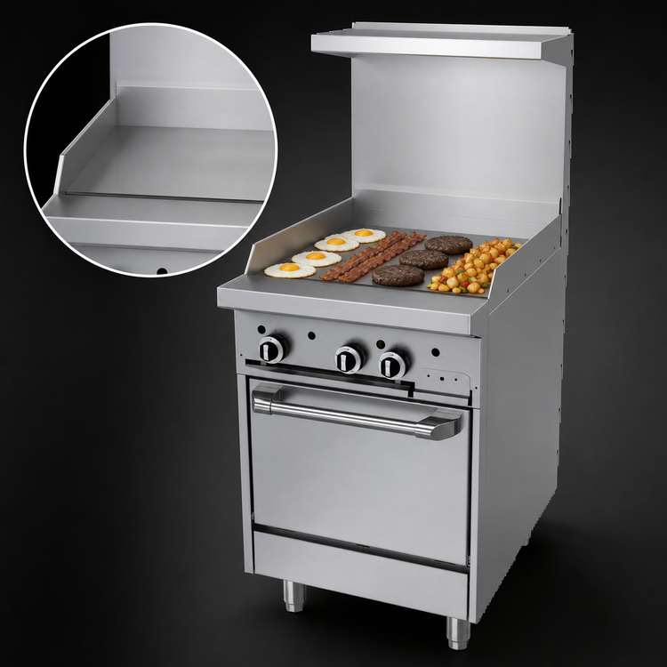 Product image #3 for Garland G Starfire Pro 24-Inch Gas Restaurant Range with Griddle and Space-Saver Oven