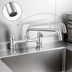 Thumbnail image #3 for equip 8-Inch Deck Mount Mixing Faucet with 12-Inch Swing Nozzle and Lever Handles