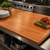 Thumbnail image #3 for Boos Block American Cherry Edge Grain Kitchen Countertop, 96-Inch x 25-Inch x 1-1/2-Inch, Varnique Finish