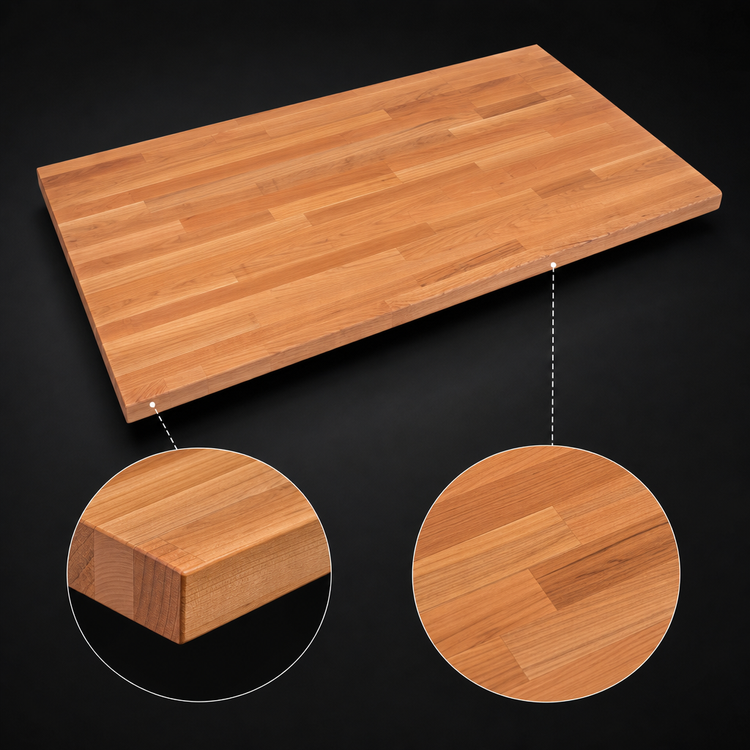 Product image #3 for John Boos Boos Block 72" x 30" American Cherry Kitchen Countertop with Varnique Finish