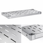 Thumbnail image #4 for Eagle Group Quik-Set HDS2442SL Louvered Solid Shelf, 42" W x 24" D, 304 Stainless Steel, 16 Gauge, Marine Edge
