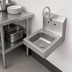 Thumbnail image #3 for John Boos Pro-Bowl Wall-Mount Stainless Steel Hand Sink with 9 x 9 x 5-Inch Bowl