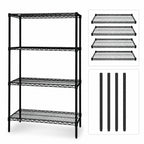 Thumbnail image #3 for Quantum WR63-3660BK Wire Shelving Starter Unit, 60"W x 36"D x 63"H, 4 Shelves, Black Epoxy Finish