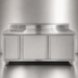 Thumbnail image #3 for John Boos 72-Inch Stainless Steel Beverage Unit Cabinet Base with Left-Side Trash Chute and Hinged Doors
