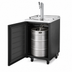 Thumbnail image #3 for True Freestanding Draft Beer Cooler with 1/2-Barrel Keg Capacity, Single Faucet, Flat Top, Black Vinyl Exterior