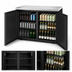 Thumbnail image #3 for True Premier Bar Two-Section 48-Inch Refrigerated Back Bar Cooler with Solid Hinged Locking Doors and Stainless Steel Top