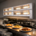 Thumbnail image #3 for Hatco Glo-Ray® 60-Inch Double Lighted Infrared Strip Heater, Aluminum, 3100 Watts