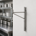 Thumbnail image #3 for Eagle Group 24-Inch Deep Stainless Steel Single End Shelf Bracket for Adjustable Post Wire Wall Mounts