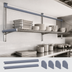 Thumbnail image #3 for Quantum Overhead Track Shelving Kit with 2 17-Foot Tracks and 4 End Plates