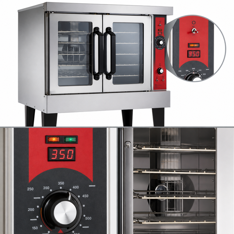 Product image #3 for Vulcan VC5GD Full-Size Single-Deck Standard-Depth Gas Convection Oven with Removable Doors
