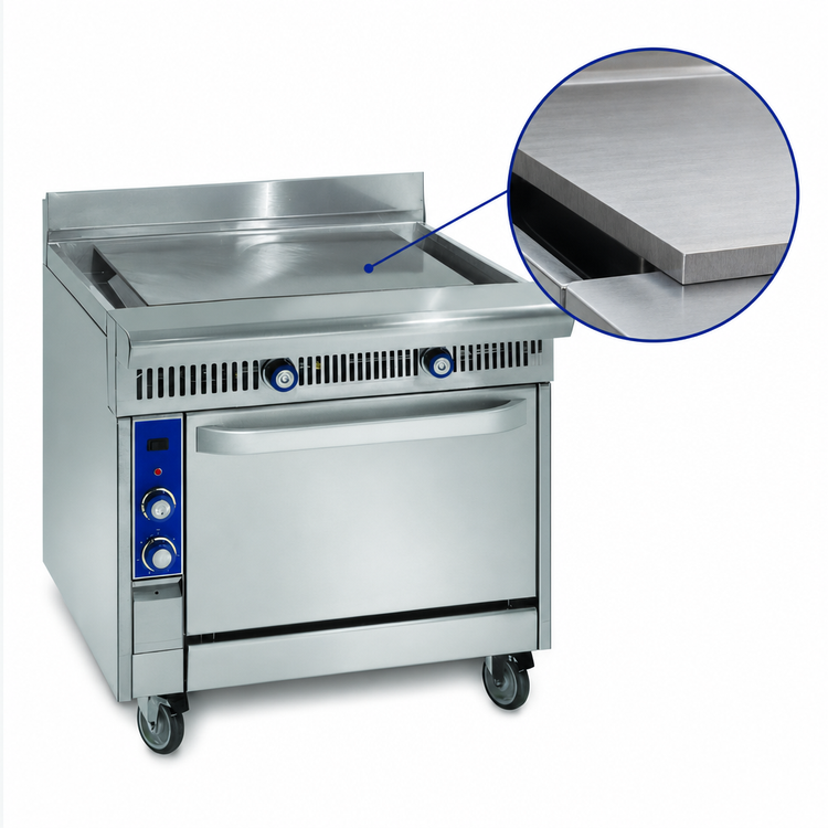 Product image #3 for Imperial Spec Series 36-Inch Heavy Duty Gas Plancha Top Range with Convection Oven