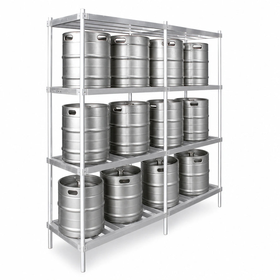 Three-Shelf Keg Storage