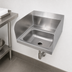 Thumbnail image #3 for John Boos Pro-Bowl Wall-Mounted Stainless Steel Hand Sink with 14 x 10 x 5 Bowl and Side Splashes