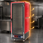 Thumbnail image #3 for Metro C5 Insulation Armour C539-CFC-U Mobile Full-Height Heated Holding & Proofing Cabinet, Clear Door, 18 Sheet Pan/34 Hotel Pan Capacity