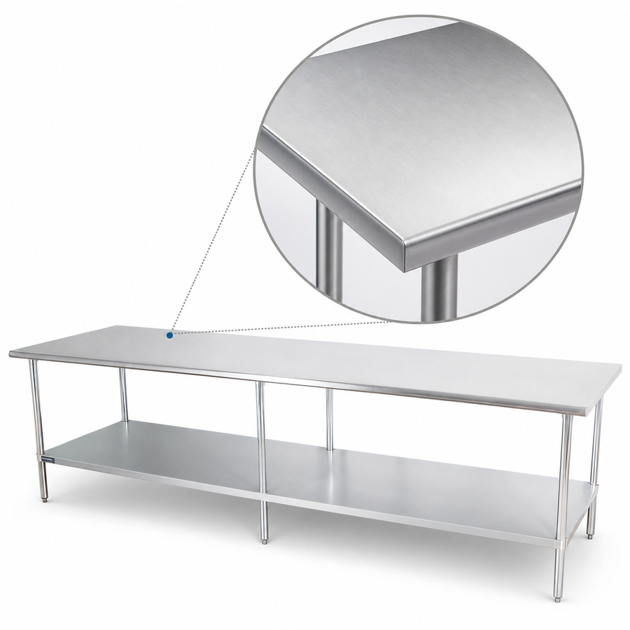 18/400 Stainless Steel Reinforced Top