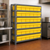 Thumbnail image #3 for Quantum Heavy-Duty Stationary Wire Shelving Unit with 7 Shelves and 36 Bins, 36
