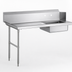 Thumbnail image #3 for 60-Inch Straight Soiled Dish Table with Right-Side Sink, Stainless Steel