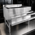 Thumbnail image #3 for Omcan USA CS-ICB-24 Bar Ice Bin with 12-Inch Deep Stainless Steel Bowl, Backsplash, and Bottle Holders