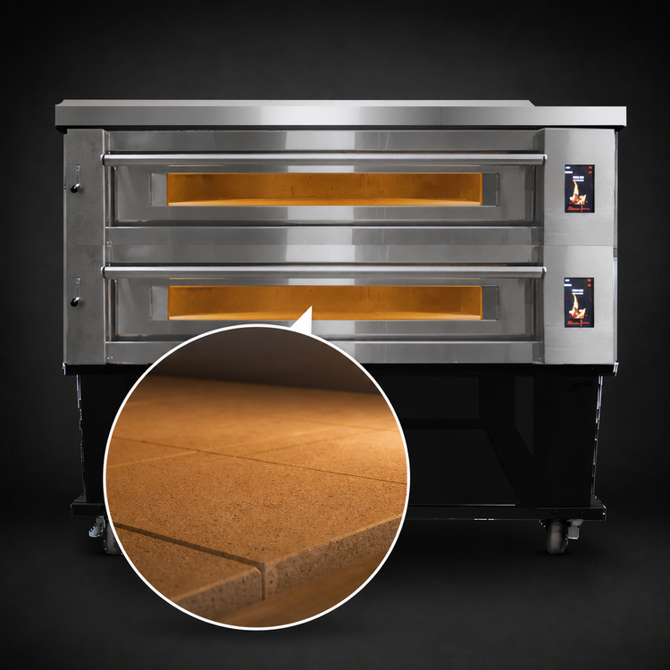 Product image #4 for Marra Forni ELST73-44/2 Two-Deck Electric Stackable Deck Oven with 73 x 44-Inch MarraStone Surfaces