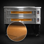 Thumbnail image #4 for Marra Forni ELST73-44/2 Two-Deck Electric Stackable Deck Oven, 73 x 44-Inch Refractory Stone Hearths, Programmable Touchscreen