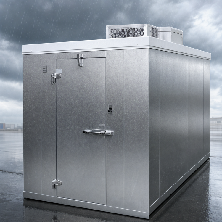 Product image #3 for Norlake Kold Locker Outdoor 6' x 14' Walk-In Freezer with Floor, -10°F, R290 Capsule Pak ECO Refrigeration